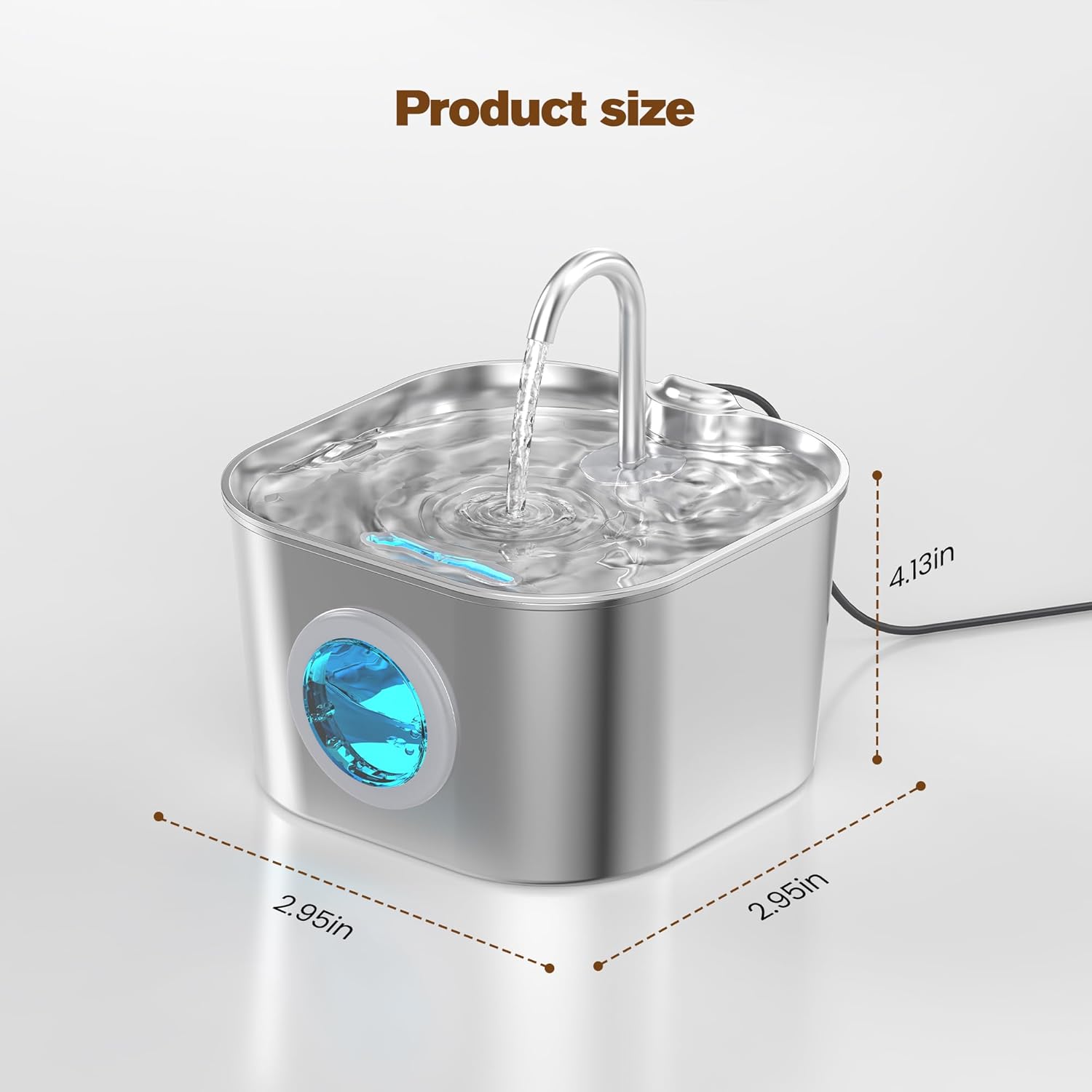 Stainless Steel Cat Water Dispenser