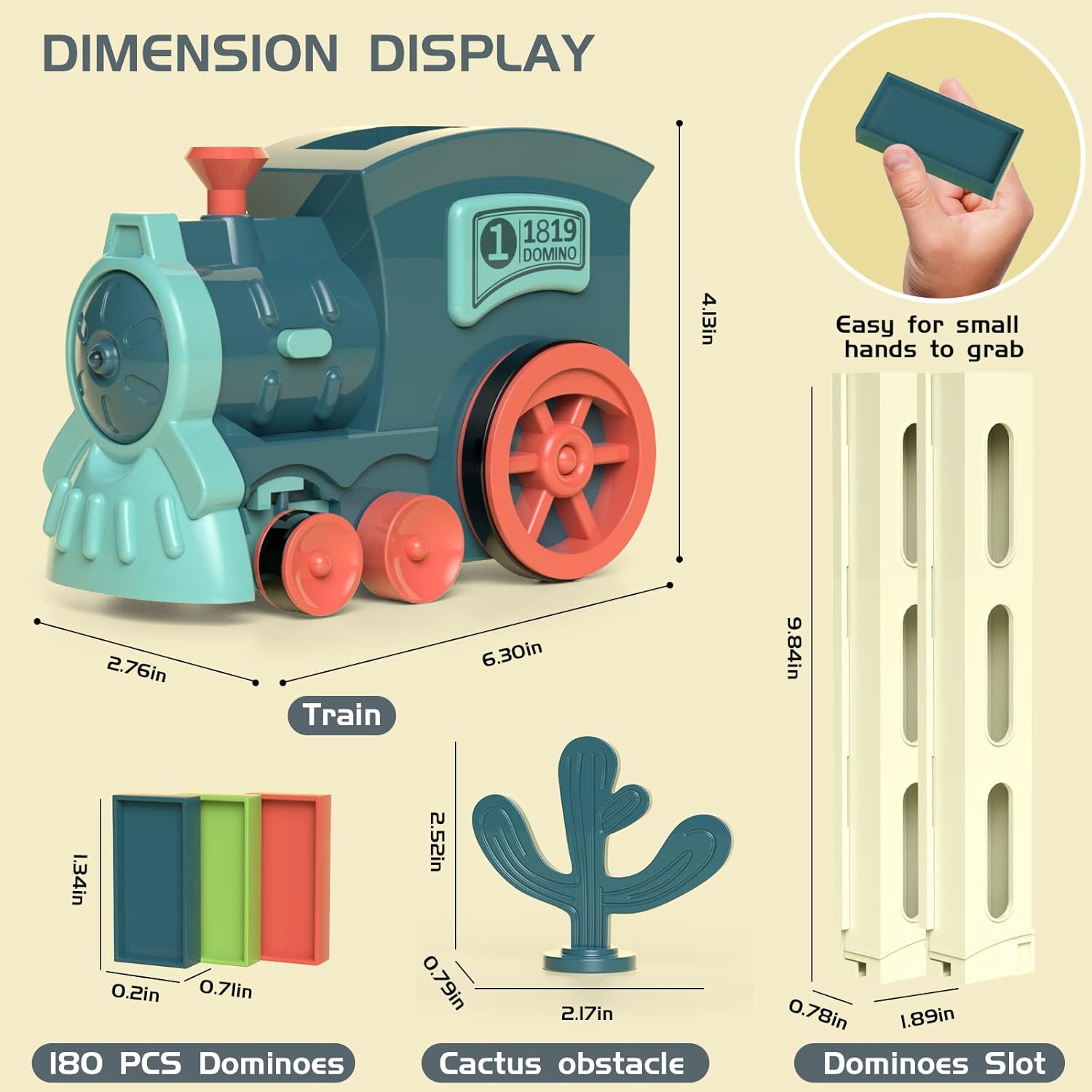 Automatic Domino Stacking Toy Train