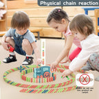 Automatic Domino Stacking Toy Train
