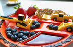 Constructive Eating Plate and Utensils