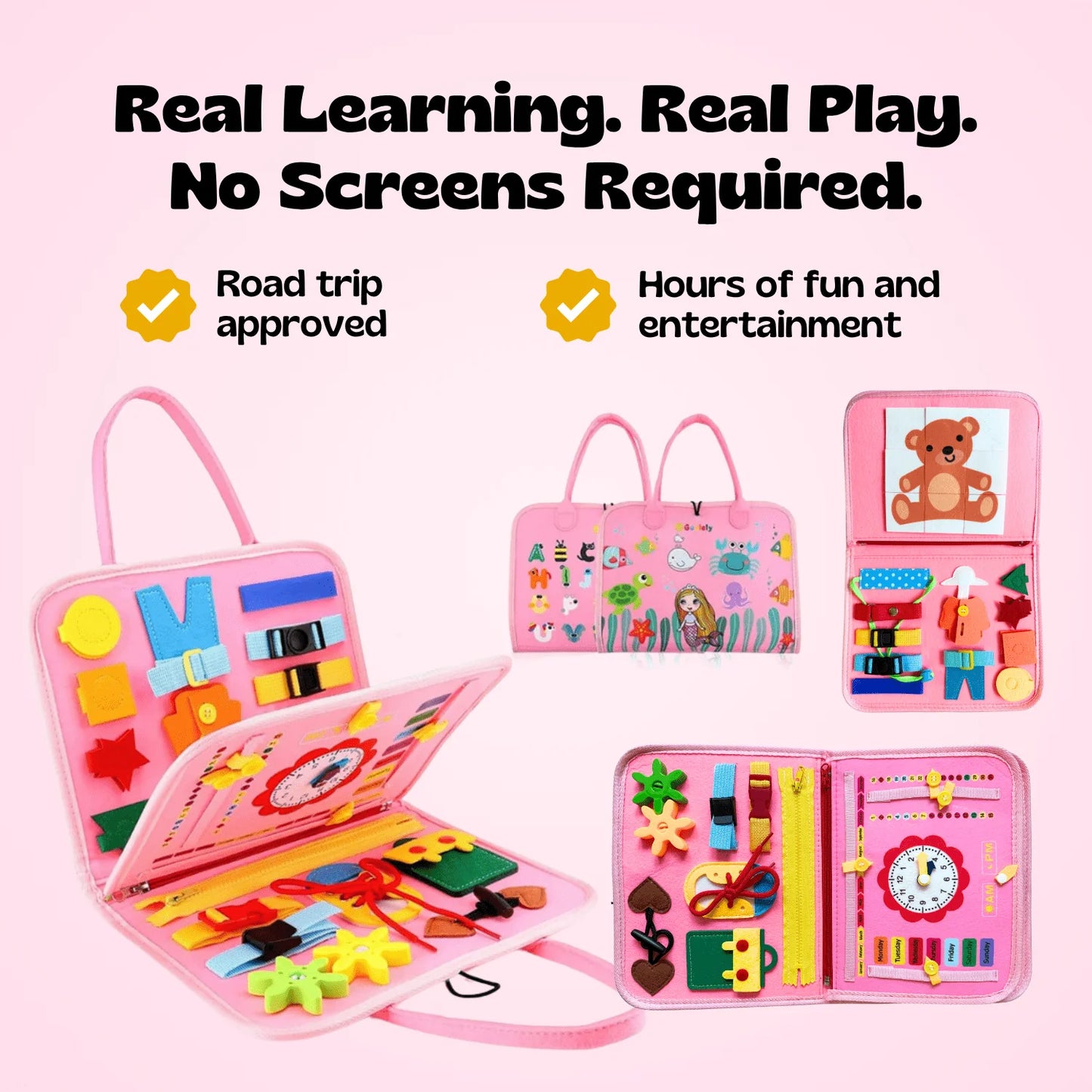 Montessori Busy Board™ – 19-in-1 Activity Toy