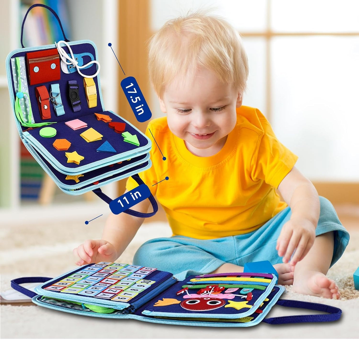 Montessori Busy Board™ – 19-in-1 Activity Toy