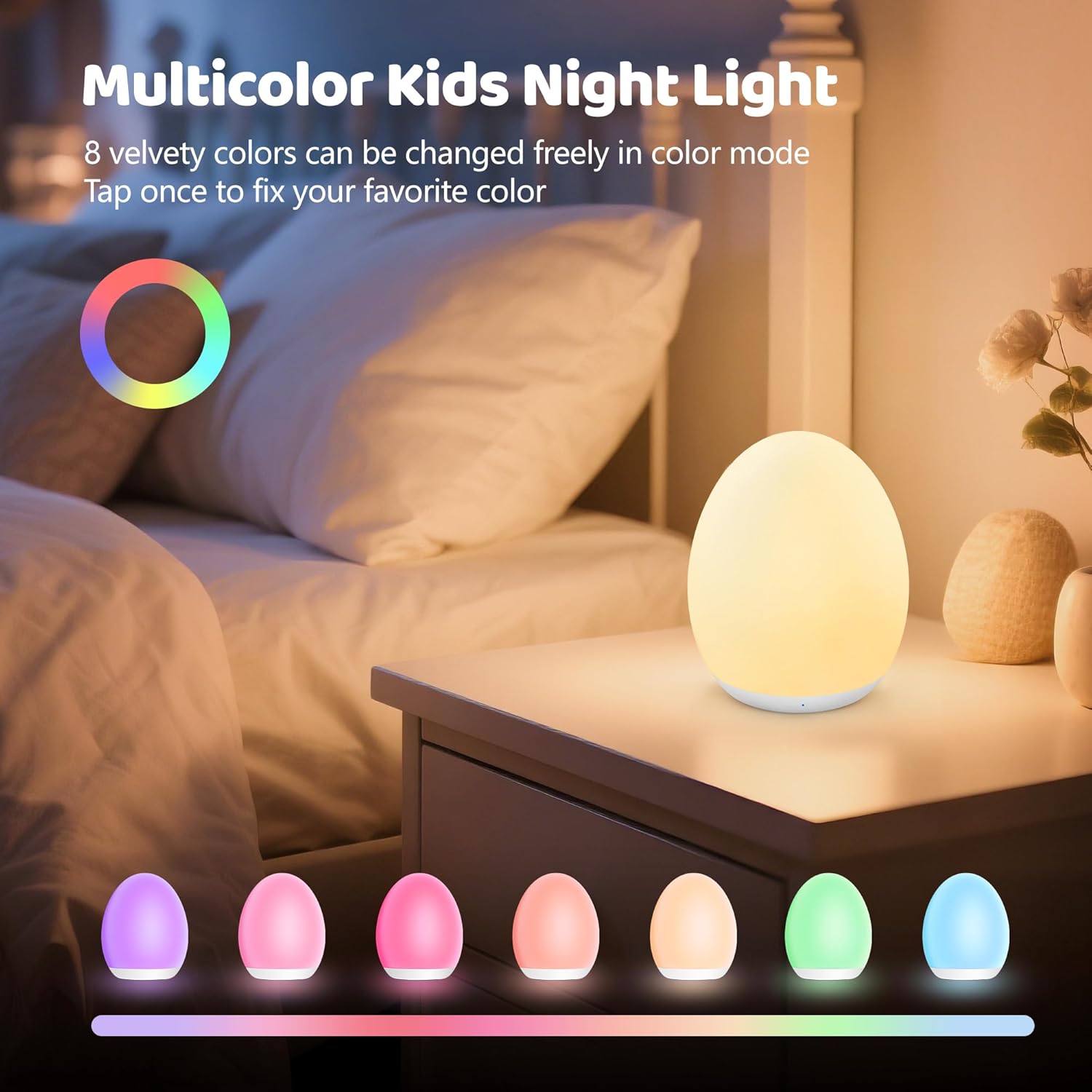 Multicoloured Night Light for Kids