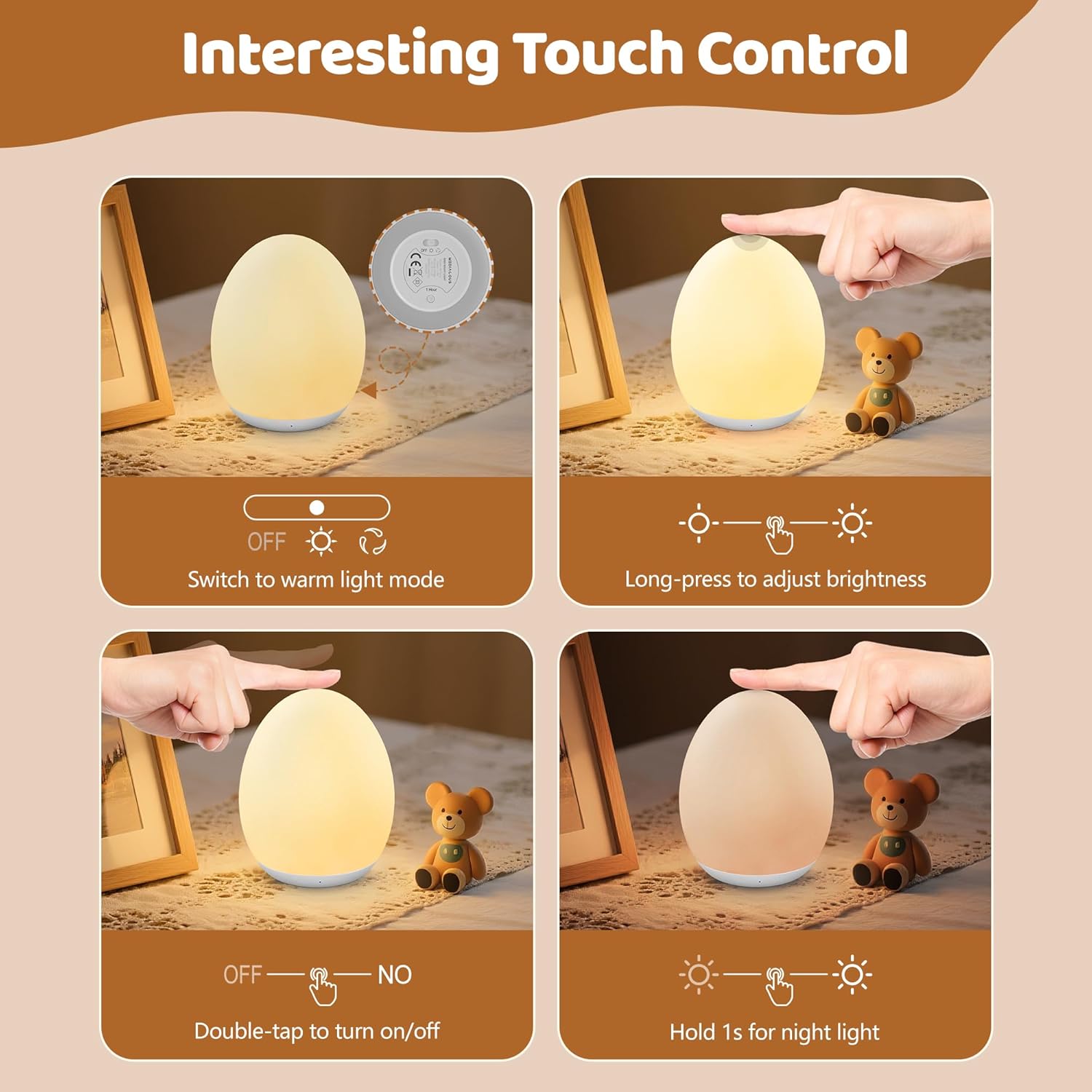 Multicoloured Night Light for Kids