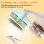 2 Pcs - Self-Cleaning Pet Flea Comb and Grooming Brush